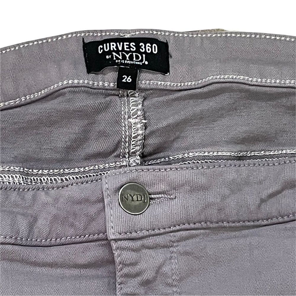 NYDJ Curves 360 Gray Color Jeans Size 26‎